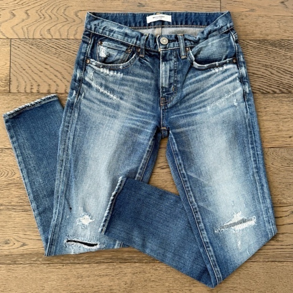 Moussy Vintage Lancaster Distressed Skinny Jeans